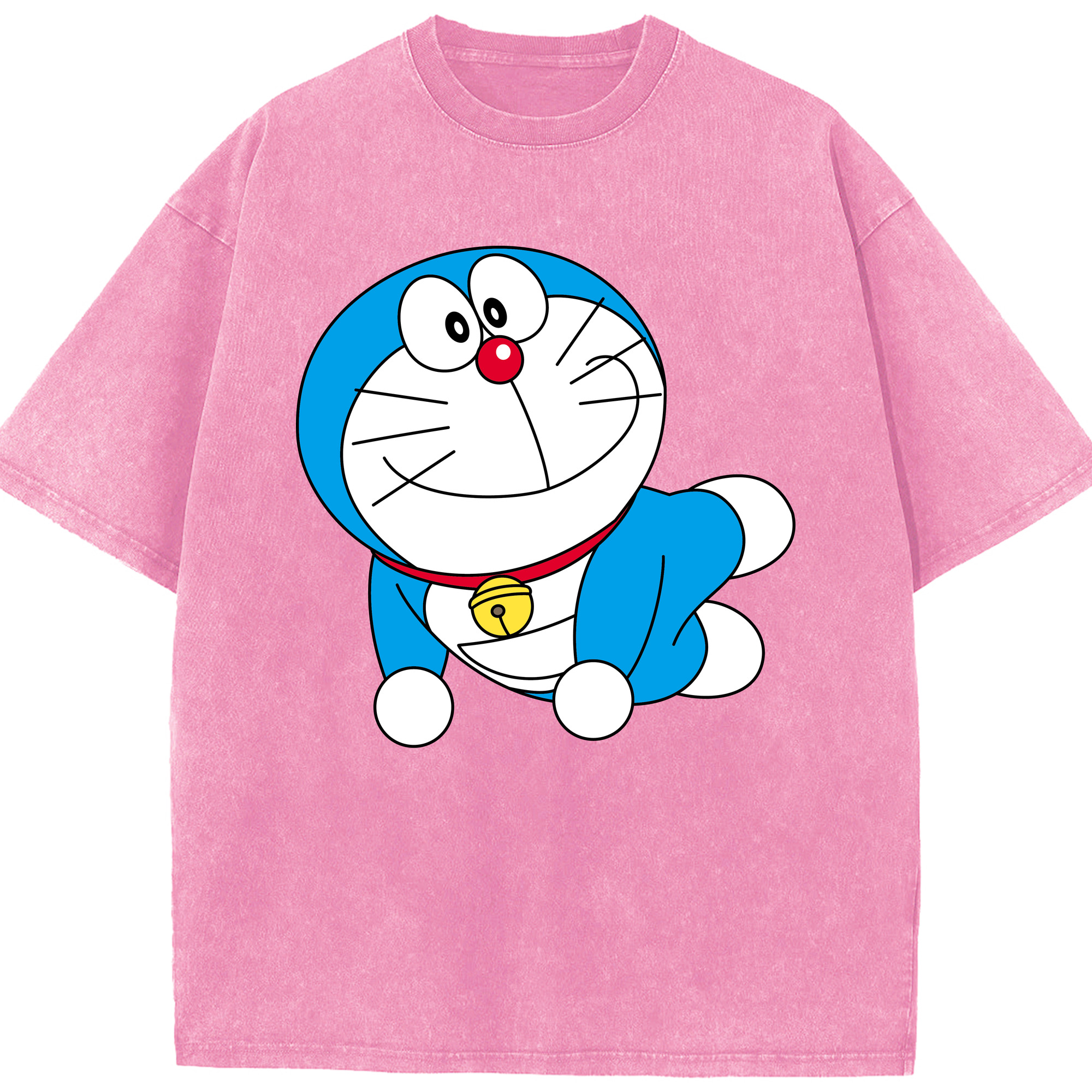 （画像用） ドラえもん Doraemon 綿100% ヴィンテージ風 半袖Tシャツ（フロントプリント）